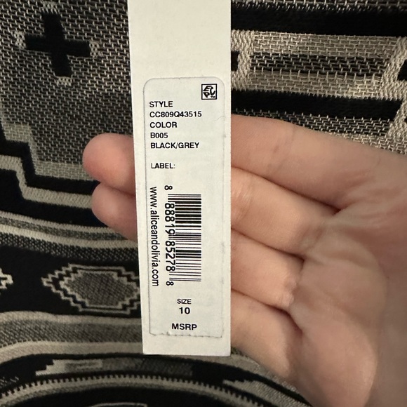 NWT Alice + Olivia Clyde Printed Cotton Minidress - Picture 6 of 6